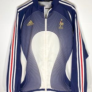 ⚽️ Adidas France 2006 Fleece Track Jacket (L)
